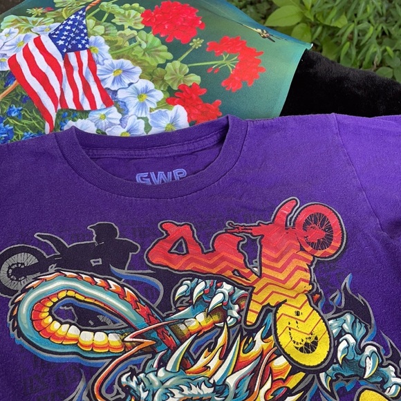 GWP Sport Motorcross Legend Purple Short Sleeves Tee Motorcycle Dragon XS (4/5) - Picture 2 of 8